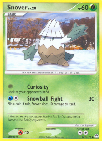 Snover 101/123 Diamond & Pearl Mysterious Treasures