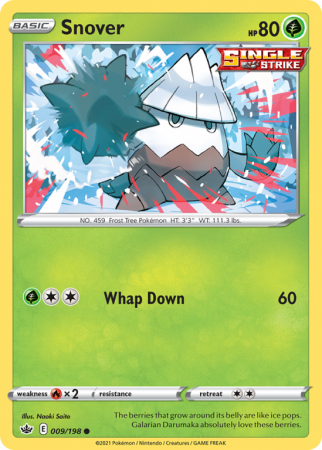 Snover 9/198 Sword & Shield Chilling Reign