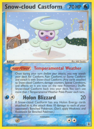 Snow-cloud Castform 29/113 EX Delta Species