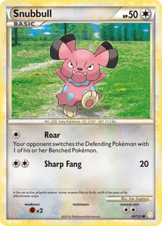 Snubbull 82/123 HeartGold & SoulSilver HeartGold & SoulSilver
