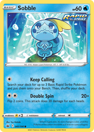 Sobble 41/198 Sword & Shield Chilling Reign