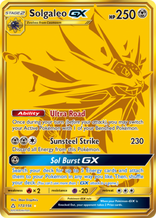 Solgaleo-GX 173/156 Sun & Moon Ultra Prism