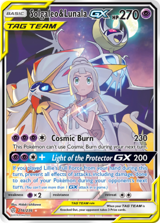 Solgaleo & Lunala-GX 216/236 Sun & Moon Cosmic Eclipse