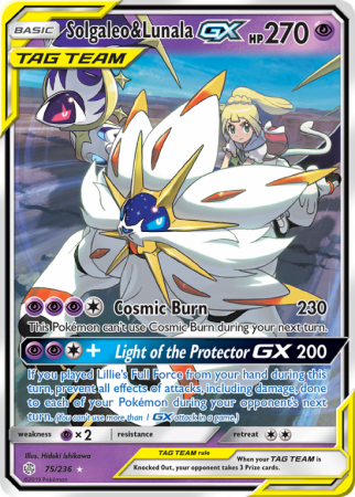 Solgaleo & Lunala-GX 75/236 Sun & Moon Cosmic Eclipse