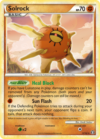 Solrock 9/102 HeartGold & SoulSilver HS—Triumphant