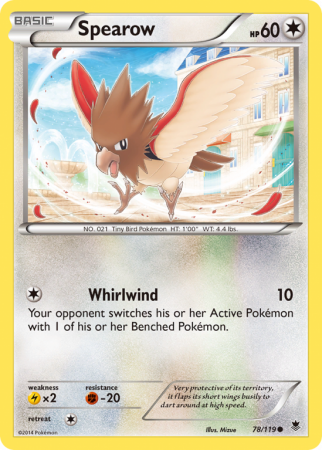 Spearow 78/119 XY Phantom Forces
