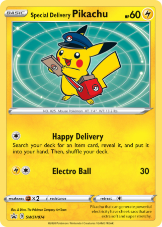 Special Delivery Pikachu SWSH074/103