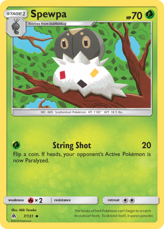 Spewpa 7/131 Sun & Moon Forbidden Light