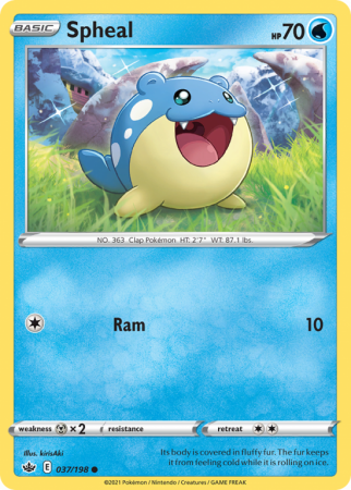 Spheal 37/198 Sword & Shield Chilling Reign