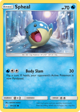Spheal 50/236 Sun & Moon Cosmic Eclipse