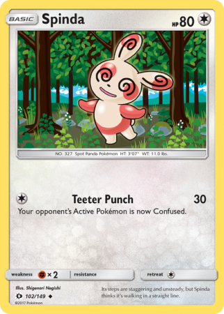 Spinda 102/149 Sun & Moon Sun & Moon