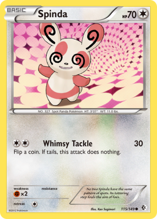 Spinda 115/149 Black & White Boundaries Crossed