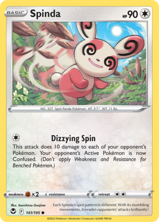 Spinda 141/195 Sword & Shield Silver Tempest