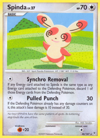 Spinda 46/147 Platinum Supreme Victors