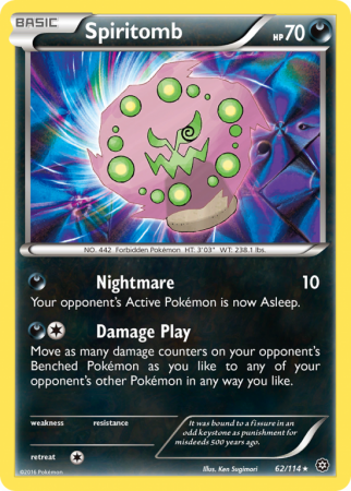 Spiritomb 62/114 XY Steam Siege