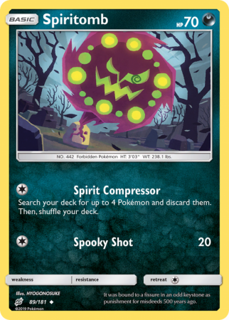 Spiritomb 89/181 Sun & Moon Team Up