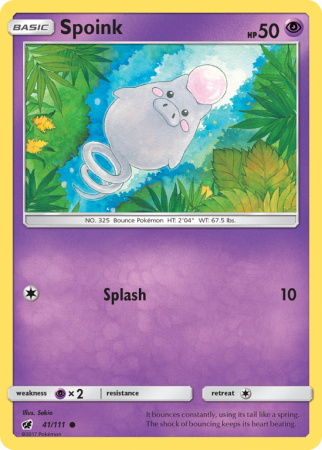 Spoink 41/111 Sun & Moon Crimson Invasion
