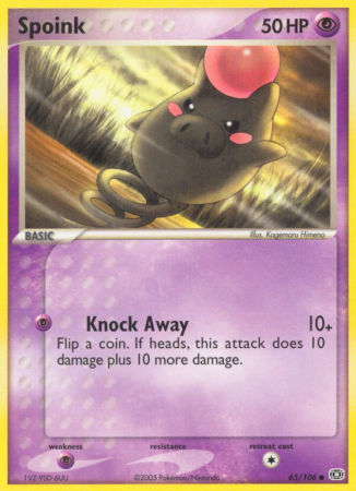 Spoink 65/106 EX Emerald