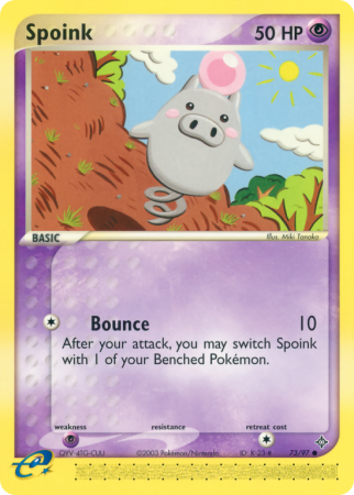 Spoink 73/97 EX Dragon