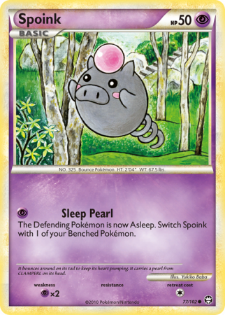 Spoink 77/102 HeartGold & SoulSilver HS—Triumphant