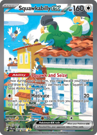 Squawkabilly ex 264/193 Scarlet & Violet Paldea Evolved