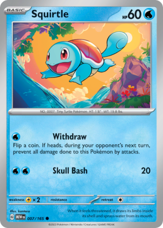 Squirtle 7/165 Scarlet & Violet 151