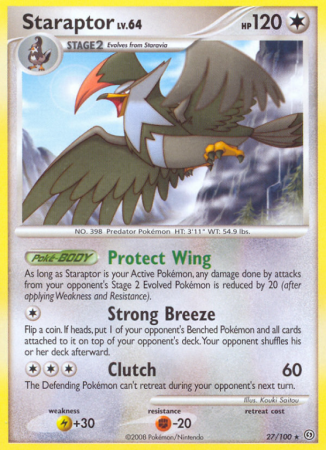 Staraptor 27/100 Diamond & Pearl Stormfront