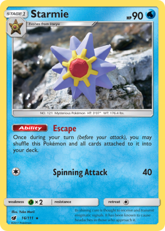 Starmie 16/111 Sun & Moon Crimson Invasion