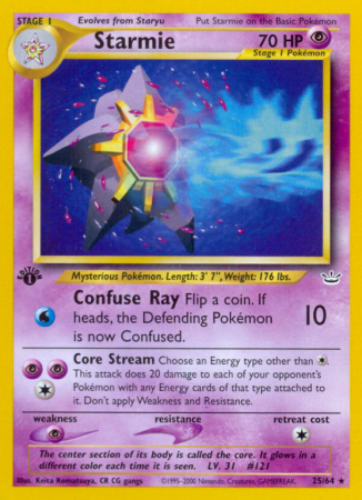 Starmie 25/66 Neo Neo Revelation