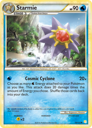 Starmie 53/123 HeartGold & SoulSilver HeartGold & SoulSilver