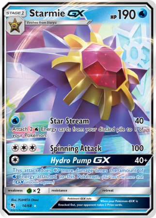 Starmie-GX 14/68 Sun & Moon Hidden Fates