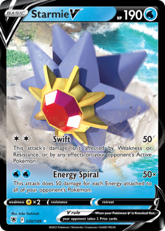 Starmie V 30/189 Sword & Shield Astral Radiance