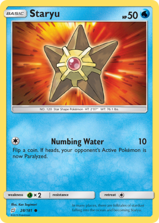 Staryu 28/181 Sun & Moon Team Up