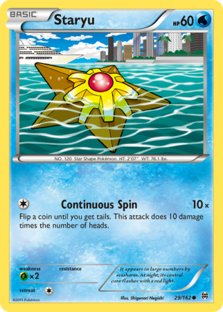 Staryu 29/162 XY BREAKthrough