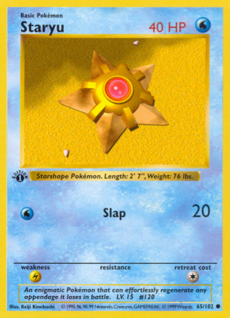 Staryu 65/102 Base Base Set
