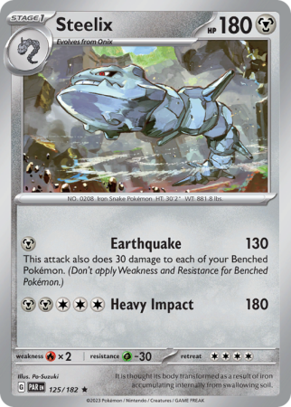 Steelix 125/182 Scarlet & Violet Paradox Rift