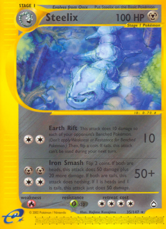 Steelix 35/186 E-Card Aquapolis