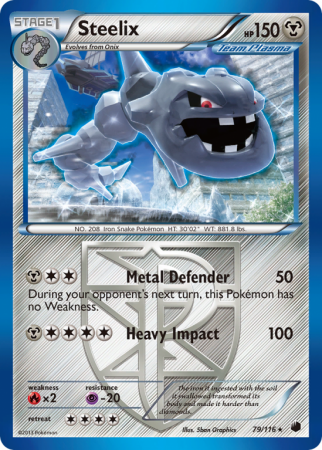 Steelix 79/116 Black & White Plasma Freeze