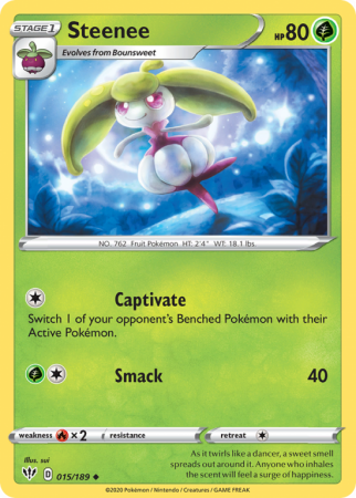 Steenee 15/189 Sword & Shield Darkness Ablaze