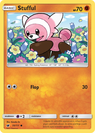 Stufful 55/111 Sun & Moon Crimson Invasion