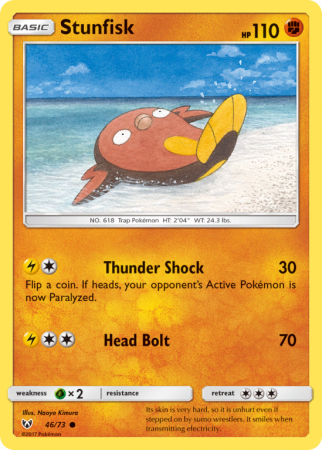 Stunfisk 46/73 Sun & Moon Shining Legends
