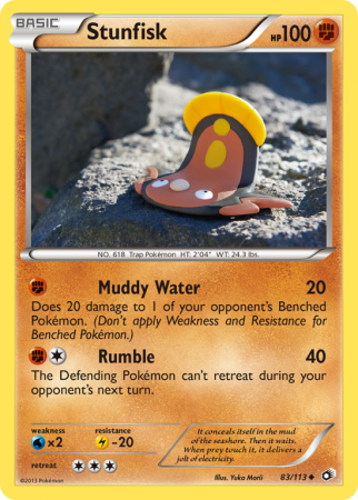 Stunfisk 83/113 Black & White Legendary Treasures