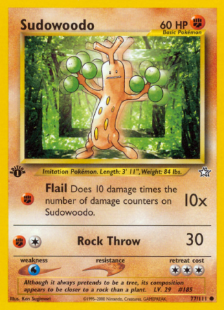 Sudowoodo 77/111 Neo Neo Genesis