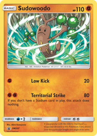 Sudowoodo SM207/156 Sun & Moon SM Black Star Promos