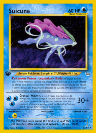 Suicune 27/66 Neo Neo Revelation