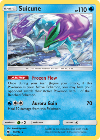 Suicune 59/214 Sun & Moon Lost Thunder