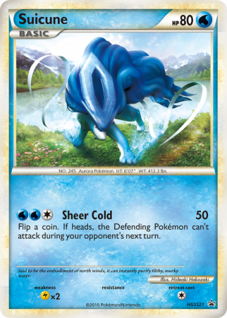 Suicune HGSS21/25 HeartGold & SoulSilver HGSS Black Star Promos