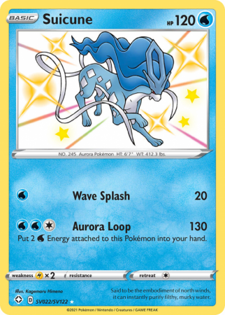 Suicune SV022/122 Sword & Shield Shiny Vault