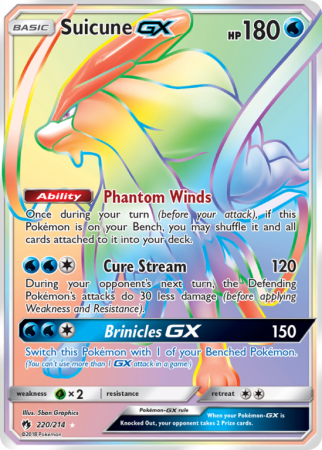 Suicune-GX 220/214 Sun & Moon Lost Thunder