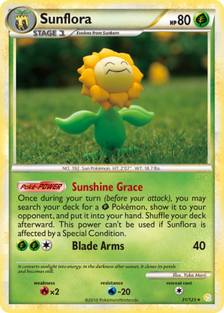 Sunflora 31/123 HeartGold & SoulSilver HeartGold & SoulSilver